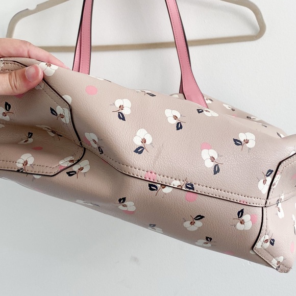 Kate Spade Floral Reversible Leather Tote Bag - Picture 3 of 5